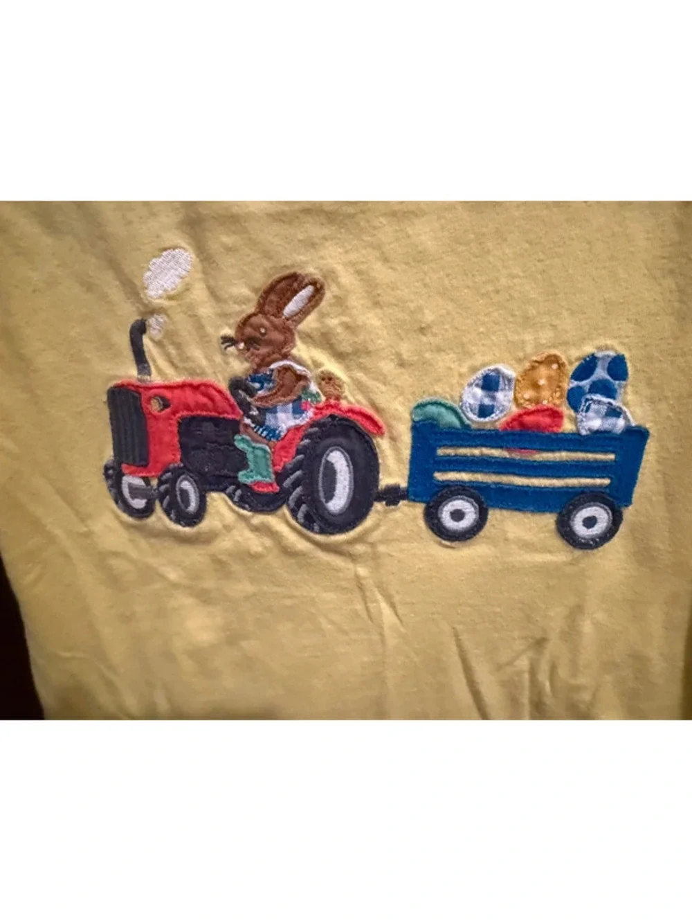 Mini Boden Short Sleeve Bunny Tractor Easter Shirt